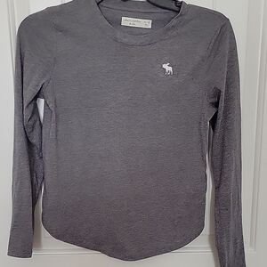 Abercrombie & Fitch Kids Grey Long Sleeve Top